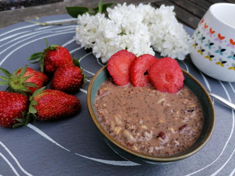 porridge-chia-cacao-pecan-chia for Vraiment super bon