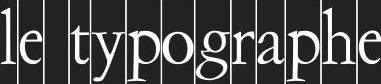 logo for Le typographe