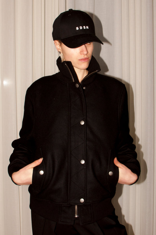sarahdesainthubert-raf-bomber-jacket-black for SARAH DE SAINT HUBERT